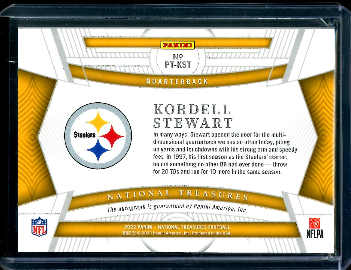 2022 Panini National Treasures Kordell Stewart Personalized Treasures Auto /49 Steelers