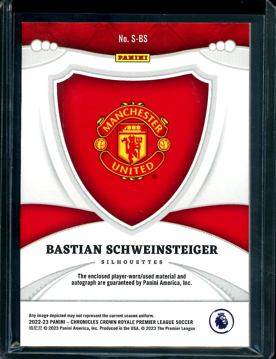 2022-23 Panini Chronicles Bastian Schweinsteiger Patch Auto /190 Manchester City