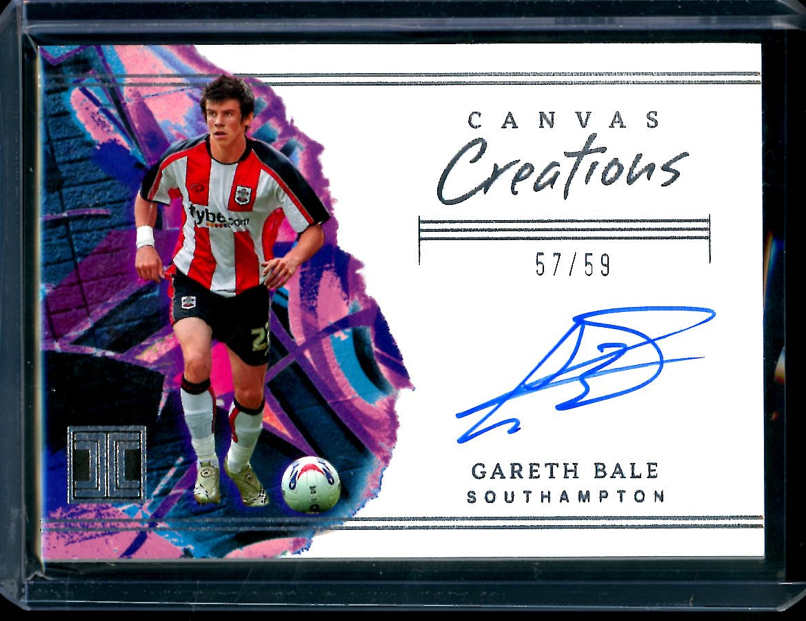 2022-23 Panini Impeccable Gareth Bale Canvas Creators Auto /59 Southampton