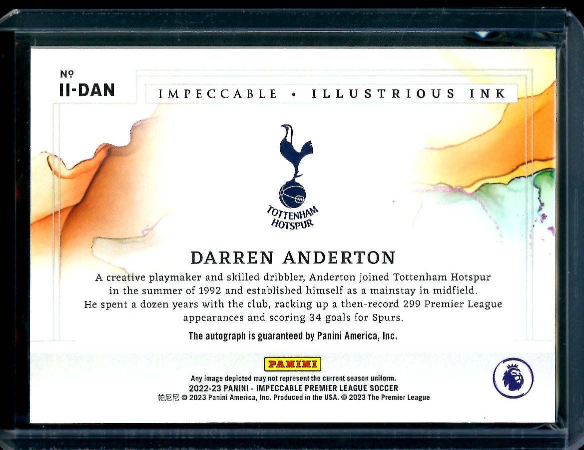 2022-23 Panini Impeccable Darren Anderton Illustrious Ink Auto /99 Tottenham