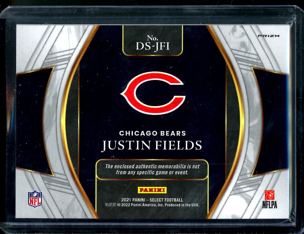 2021 Panini Select Justin Fields Rookie Draft Selections Patch Bears