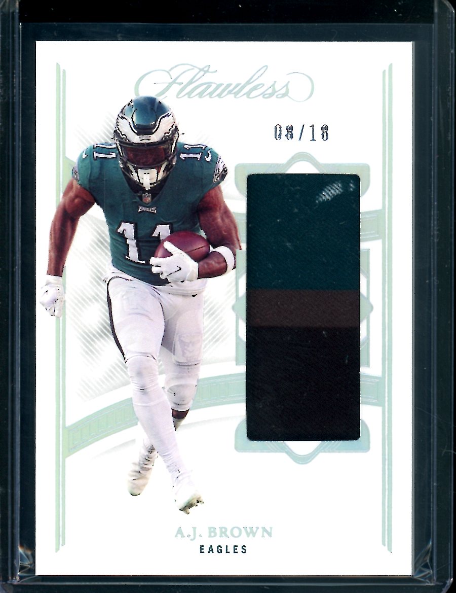 2022 Panini Flawless A.J. Brown Patch /18 Eagles