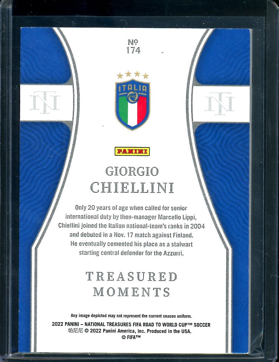 2022 Panini National Treasures Giorgio Chiellini Treasured Moments 1/1 Italy