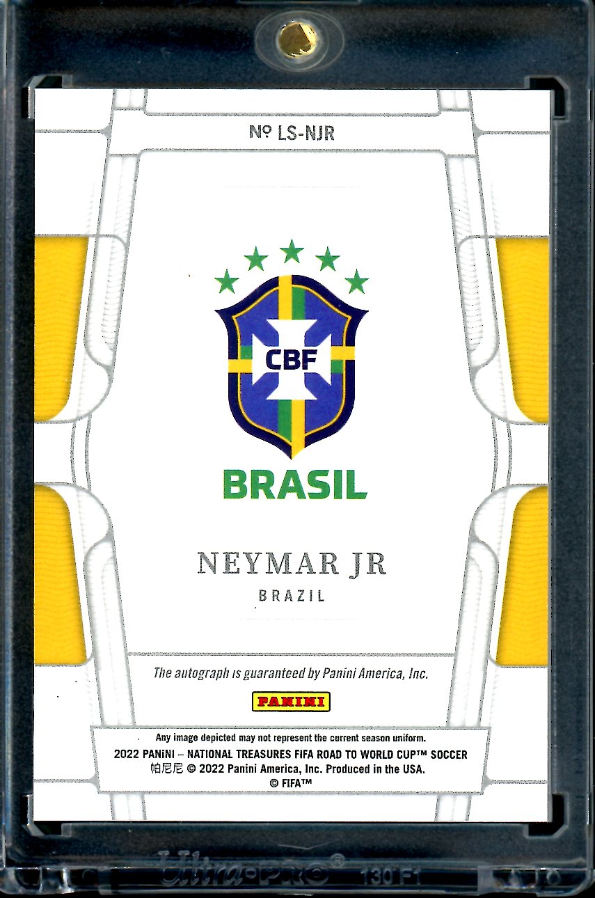 2022 Panini National Treasures Neymar Jr. Legendary Signatures Auto Red /10 Brazil