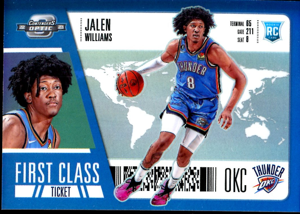2022-23 Panini Contenders Optic Jalen Williams Rookie First Class Thunder