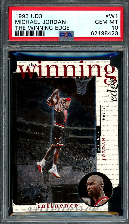 1996 Upper Deck UD3 Michael Jordan The Winnings Edge PSA 10 Bulls