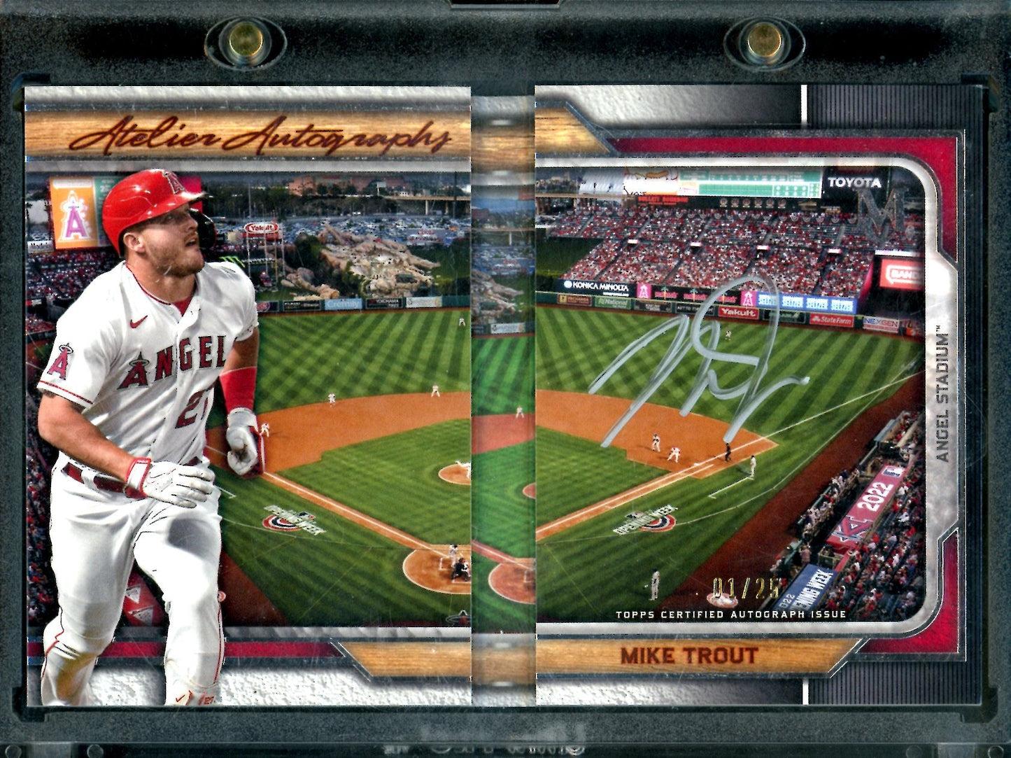 2023 Topps Museum Mike Trout Atelier Booklet Auto /25 Angels