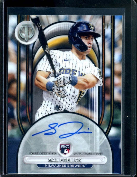 2024 Topps Tribute Sal Frelick Rookie Auto 1/1 Brewers
