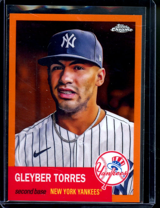 2022 Topps Platinum Aniversary Gleyber Torres Orange /25 Yankees