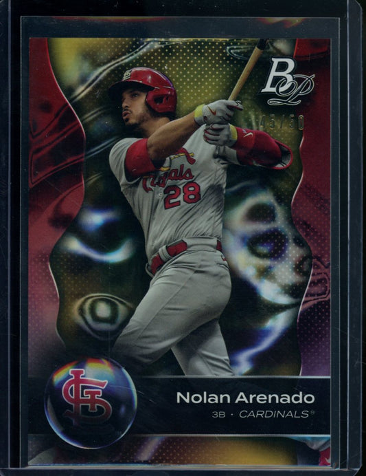 2023 Bowman Platinum Nolan Arenado Gold /50 Cardinals