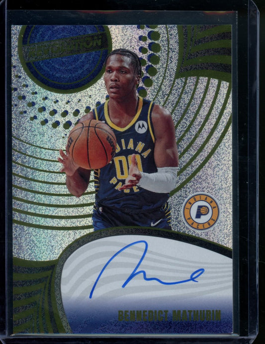 2023/24 Panini Revolution Bennedict Mathurin Auto Pacers