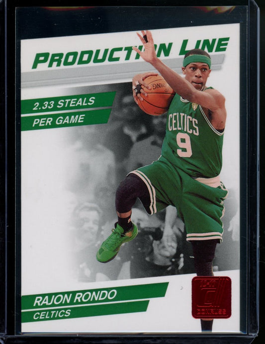 2010 Panini Donruss Rajon Rondo Production Line /25 Celtics