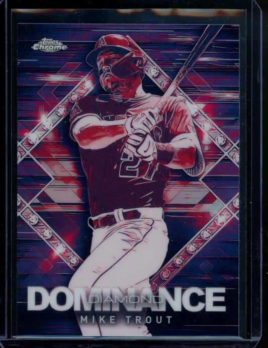 2023 Topps Chrome Update Mike Trout Dominance SSP Angels