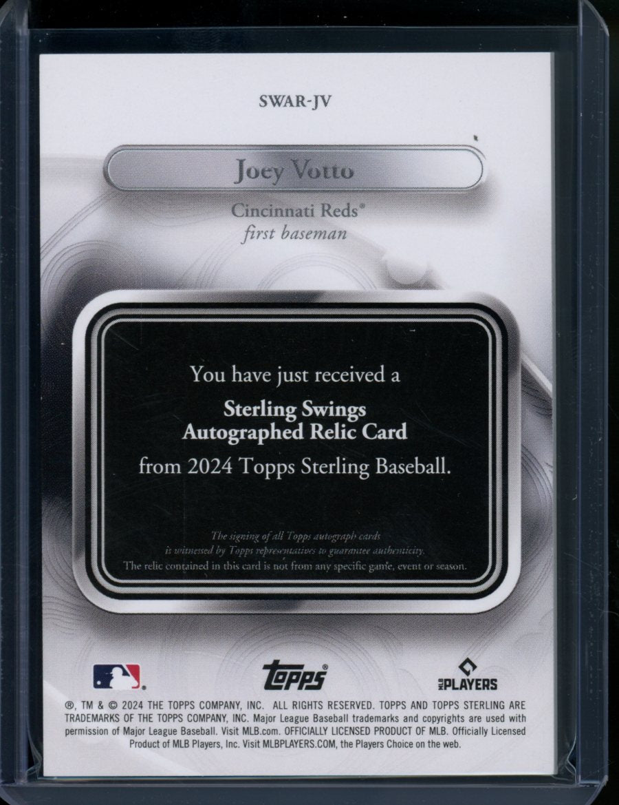 2024 Topps Sterling Joey Votto Patch Auto /25 Reds