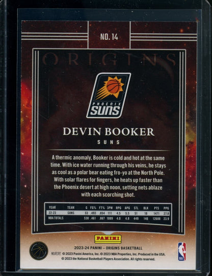 2023/24 Panini Origins Devin Booker Green /5 Suns