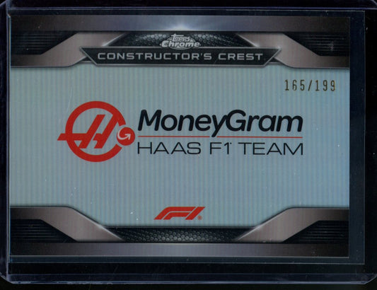 2023 Topps Chrome Haas F1 Team Constructor's Crest /199 