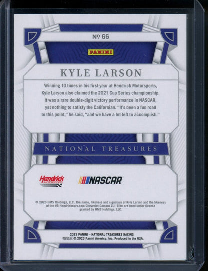 2023 Panini National Treasures Kyle Larson 75th Anniversary /25 NASCAR
