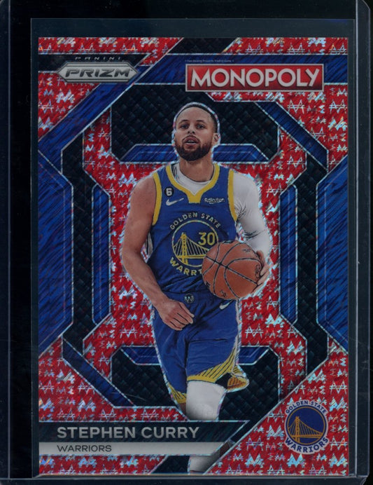 2023/24 Panini Prizm Monopoly Stephen Curry Red Monopoly /100 Warriors