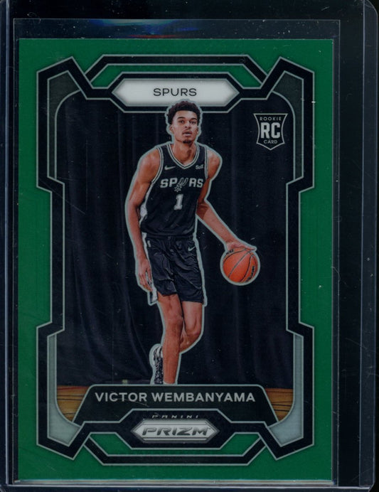 2023/24 Panini Prizm Victor Wembanyama Rookie Green Spurs