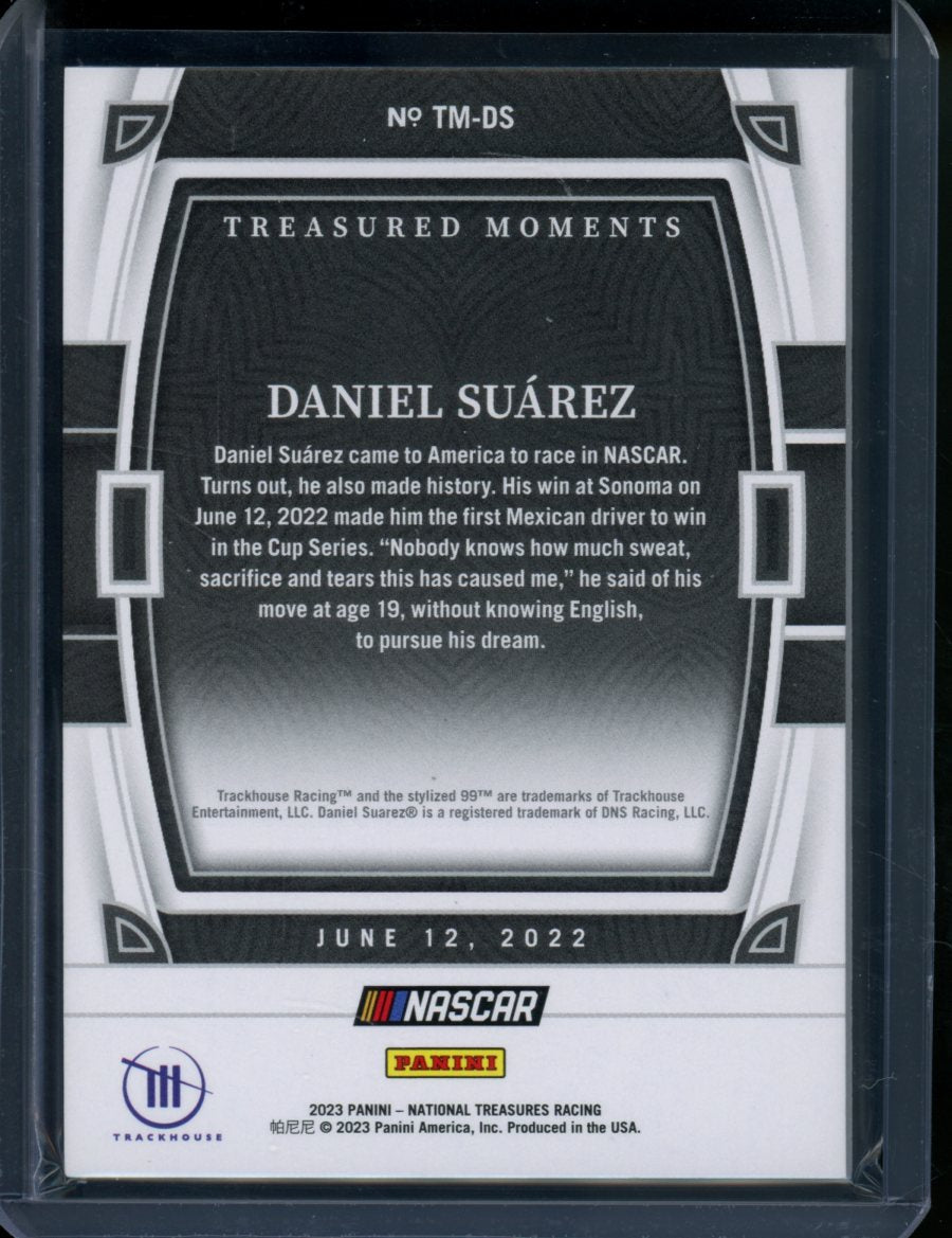 2023 Panini National Treasures Racing Daniel Suarez Treasured Moments /99 NASCAR