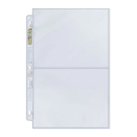 Ultra Pro Platinum Series 2-Pocket Page (100ct Box)