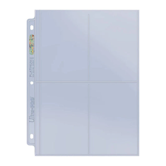 Ultra Pro Platinum Series 4-Pocket Page (100ct Box)