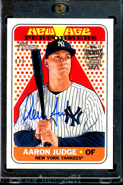 2023 Topps Archives Aaron Judge Auto 1/1 Yankees