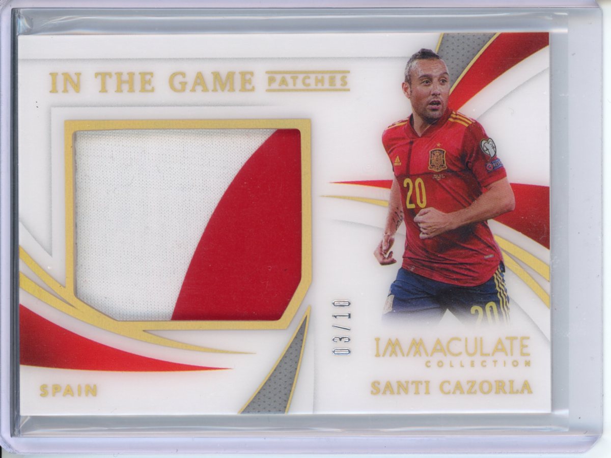 2021 Panini Immaculate Santi Cazorla In The Game Patches Gold /10 Spain