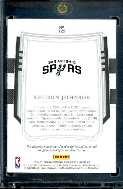 2019/20 Panini National Treasures Keldon Johnson Rookie True RPA /99 Spurs