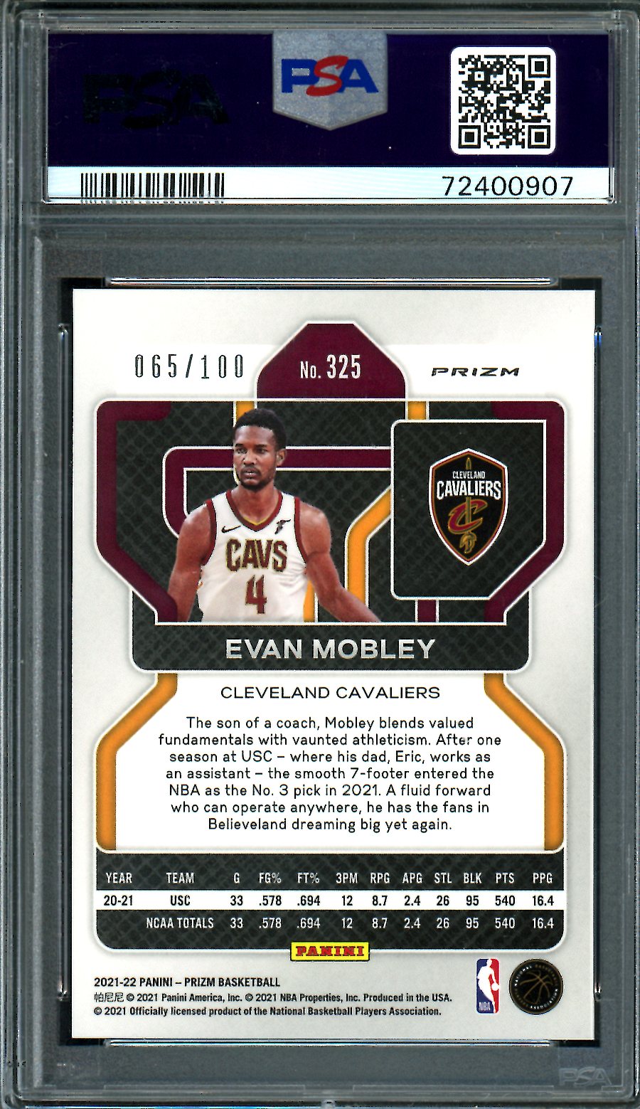 Cleveland Cavaliers Evan Mobley 2022-23 Black Jersey