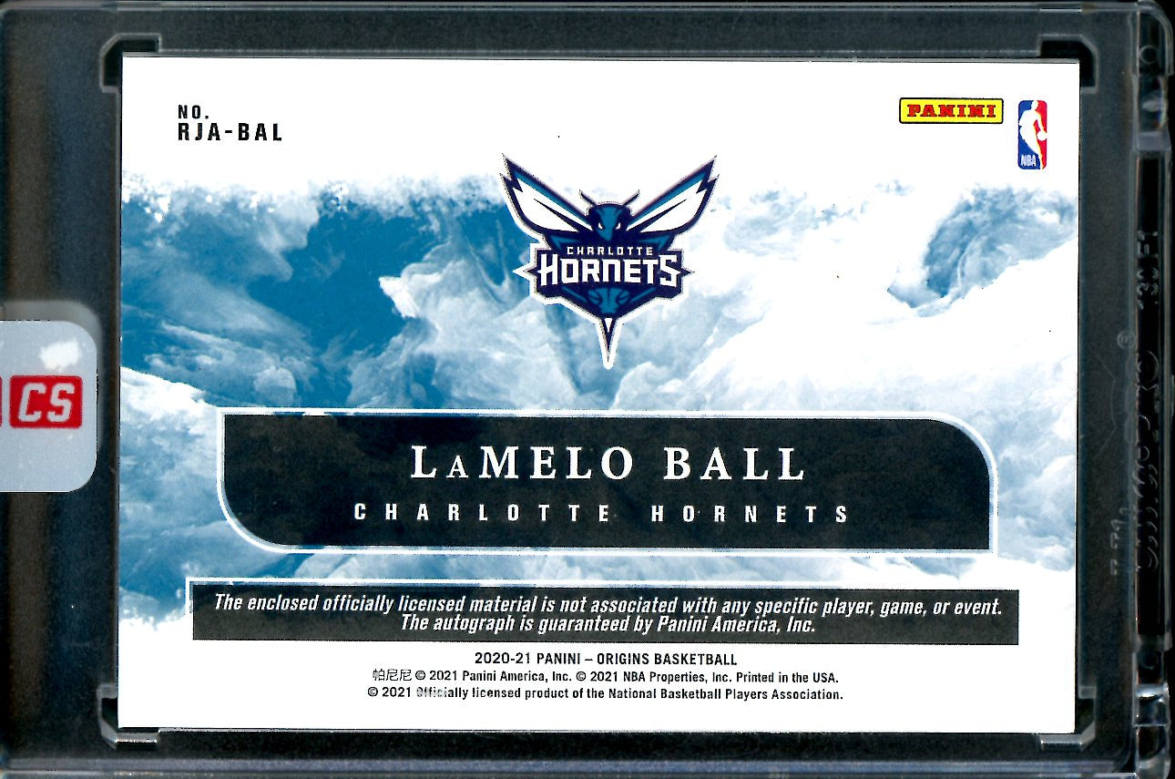 2020/21 Panini Origins LaMelo Ball Rookie RPA Blue /49 Hornets