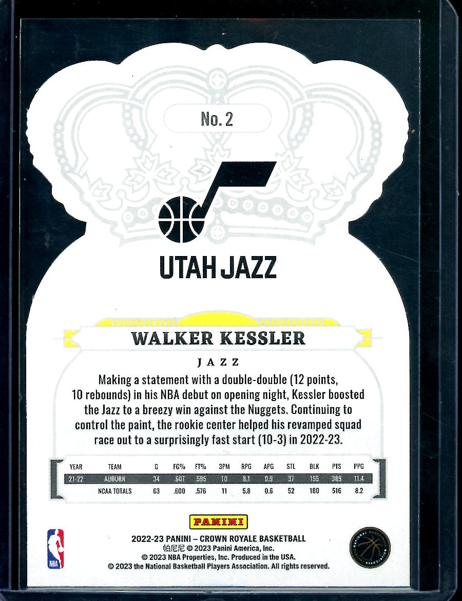 2022/23 Panini Crown Royale Walker Kessler Rookie /99 Jazz