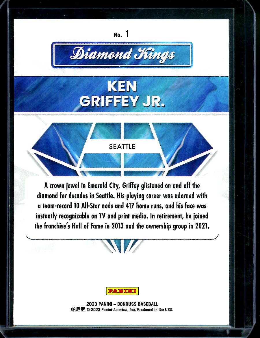 2023 Panini Donruss Ken Griffey Jr. Diamond Kings Pesidential /46 Mariners