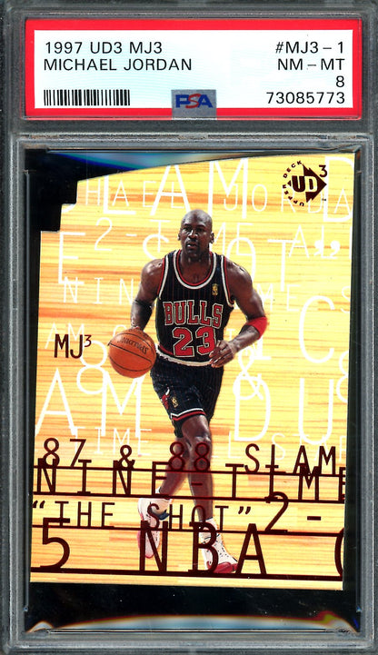 Michael Jordan 1997-98 Upper Deck #18 (PSA 8)